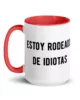 taza estoy rodeado de idiotas color interior rojo 15oz left taza estoy rodeado de idiotas color interior rojo 15oz left | Supertazas