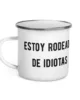 taza estoy rodeado de idiotas metalica blanco 12oz left taza estoy rodeado de idiotas metalica blanco 12oz left | Supertazas