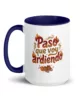 taza paso que voy ardiendo color interior azul oscuro 15oz left taza paso que voy ardiendo color interior azul oscuro 15oz left | Supertazas