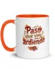 taza paso que voy ardiendo color interior naranja 11oz left taza paso que voy ardiendo color interior naranja 11oz left | Supertazas