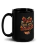 taza paso que voy ardiendo negra brillante negro 15oz handle on left taza paso que voy ardiendo negra brillante negro 15oz handle on left | Supertazas