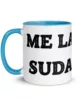 taza me la suda color interior azul 11oz left taza me la suda color interior azul 11oz left | Supertazas