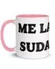taza me la suda color interior rosa 11oz left taza me la suda color interior rosa 11oz left | Supertazas