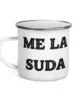 taza me la suda metalica blanco 12oz left taza me la suda metalica blanco 12oz left | Supertazas
